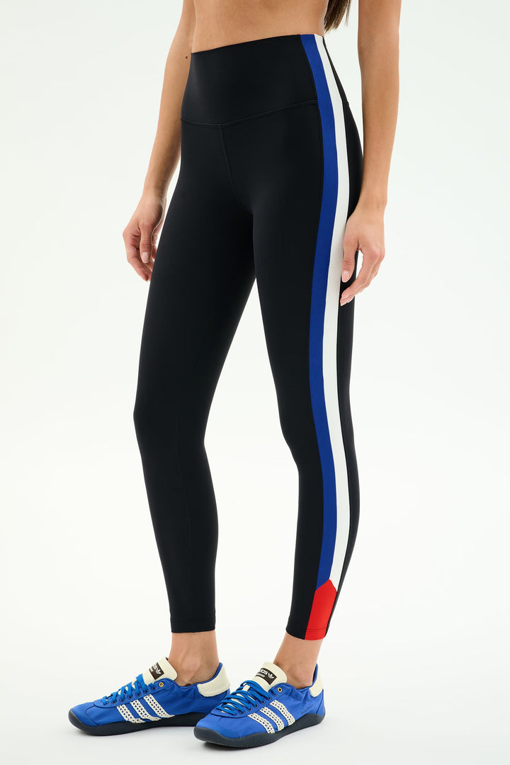 Monah High Waist Rigor Legging 7/8 - Black/Cobalt