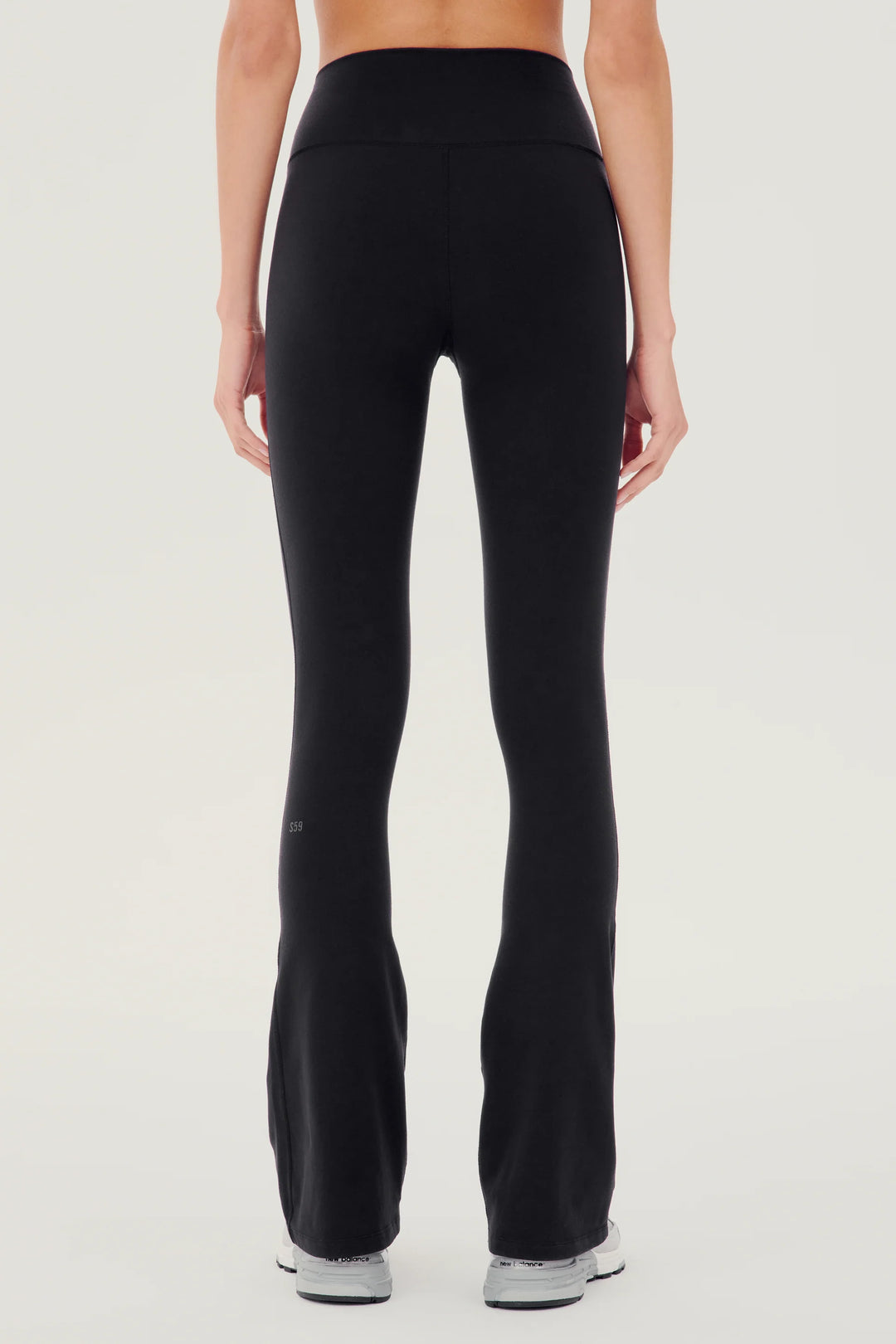 Raquel High Waist Supplex Flare Legging 30" - Black