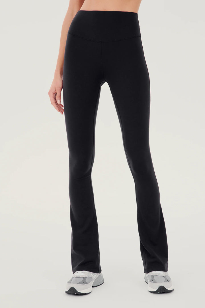 Raquel High Waist Supplex Flare Legging 30" - Black