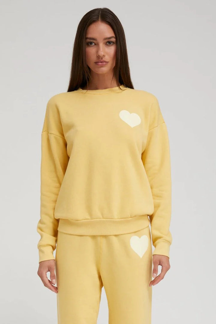 Heart Sweatshirt - Sunrise (Yellow)