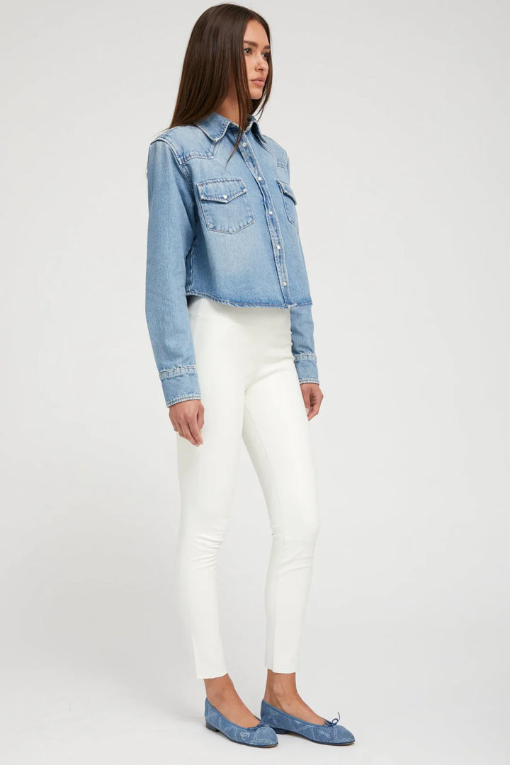 Cropped Western Button Down - Paradis Denim