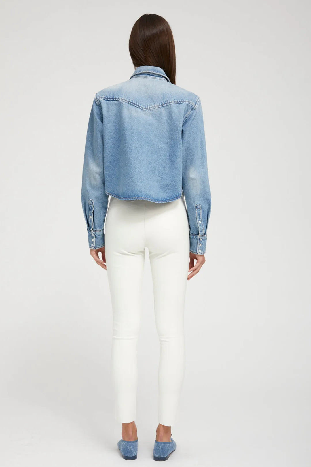 Cropped Western Button Down - Paradis Denim