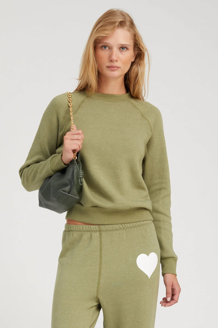 Shrunken Raglan Sweatshirt - Basil