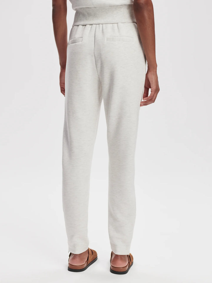 Slim Zip Hem Pant 29.5" - Ivory Marl