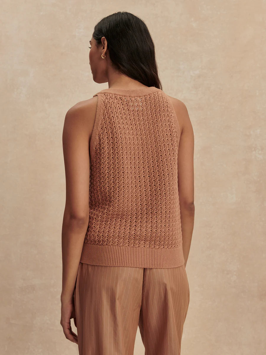 Alessia Knit Tank - Camel