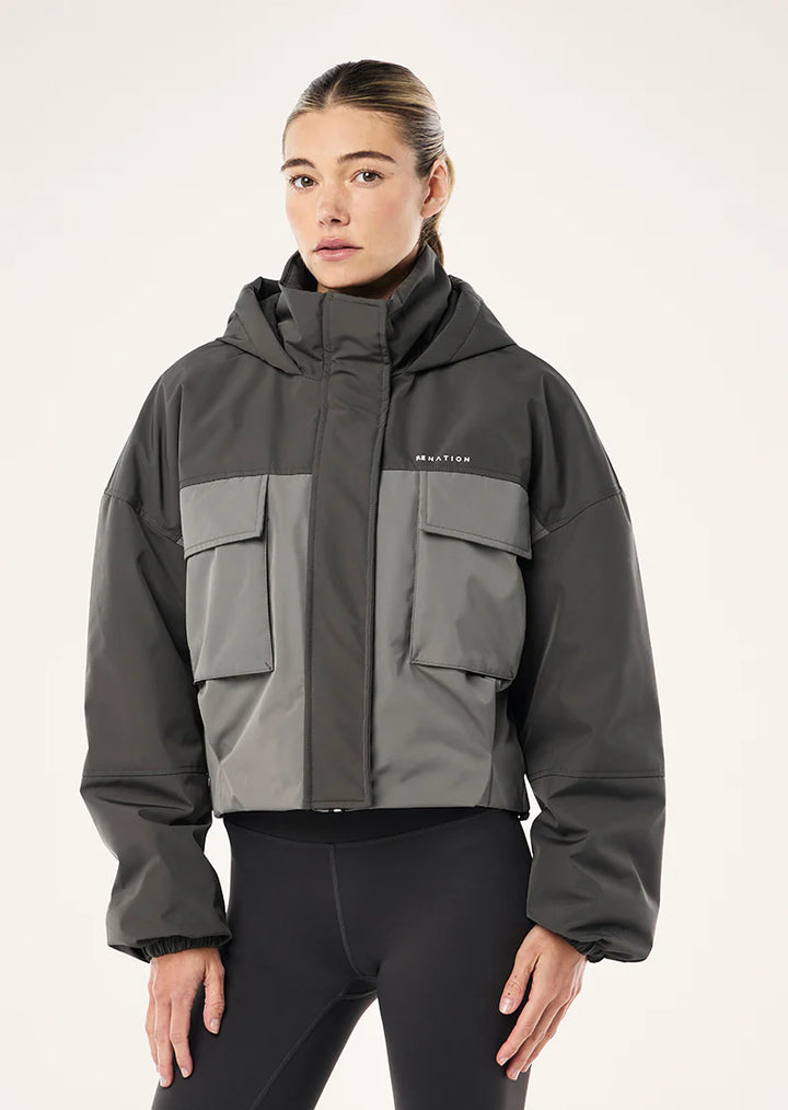 Guild Crop Jacket - Caviar