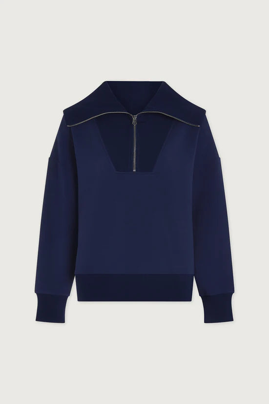 Catherine Half-Zip Sweat - Navy