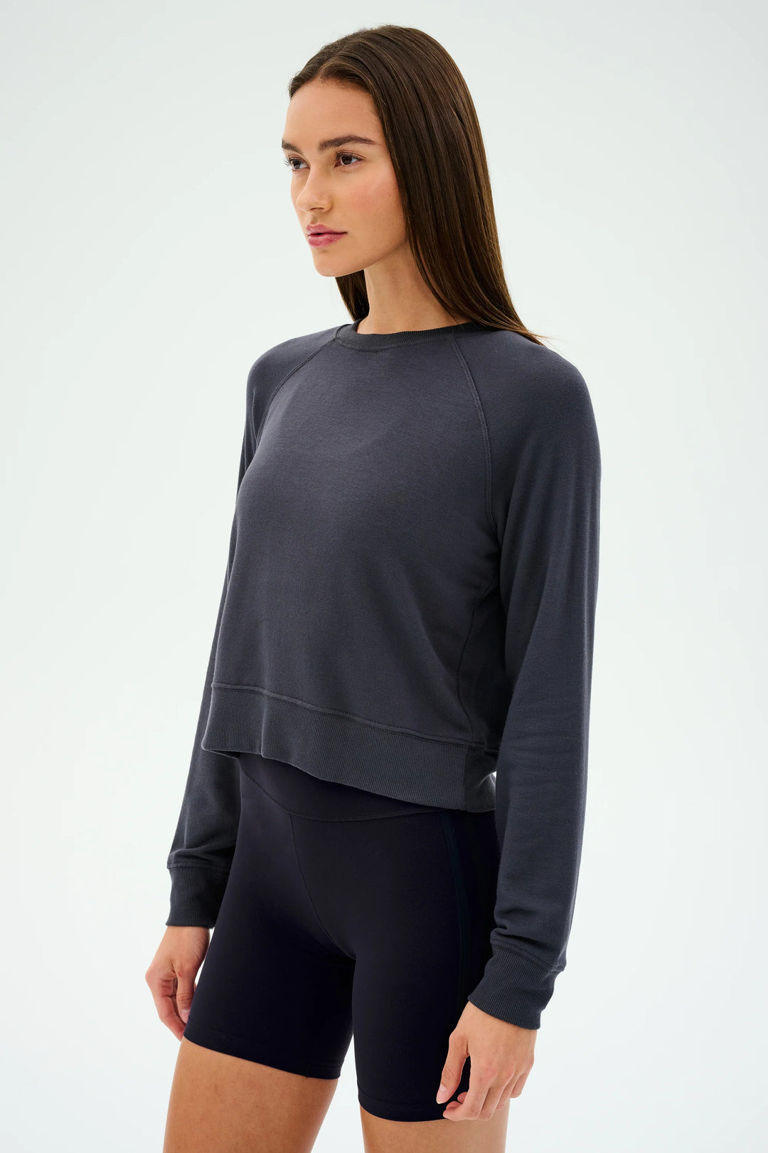 Brooks Fleece Long Sleeve Sweatshirt - Graphite