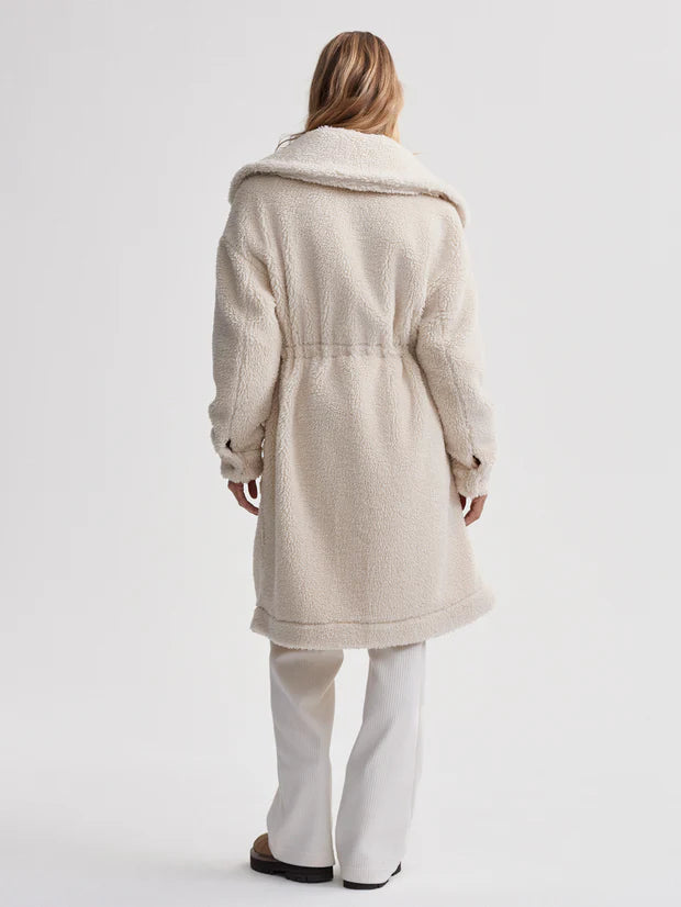 Logan Sherpa Coat - Sandshell