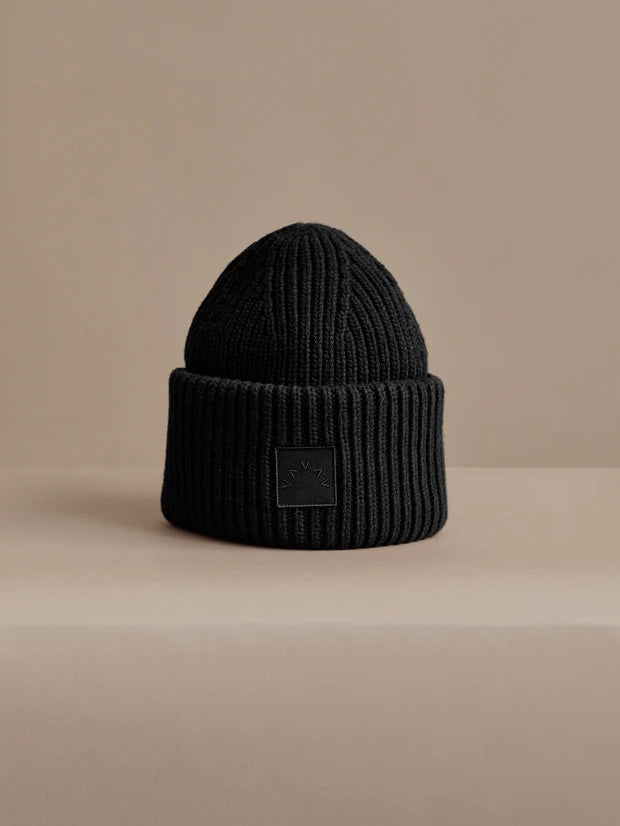 Cresta Rib Beanie - Black