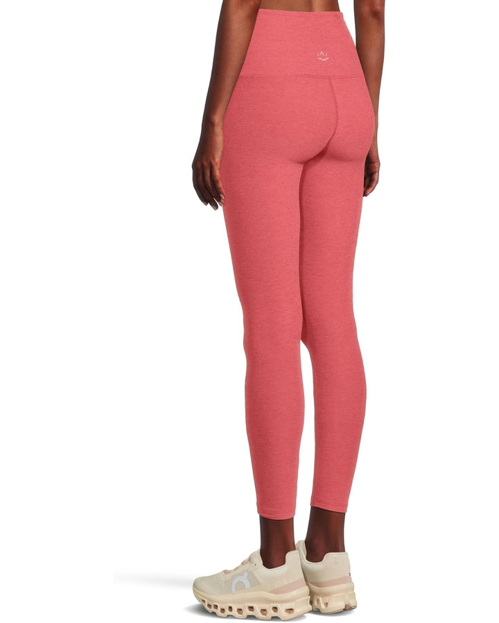 Spacedye Caught in the Midi High Waisted Legging - Faded Rose Heather