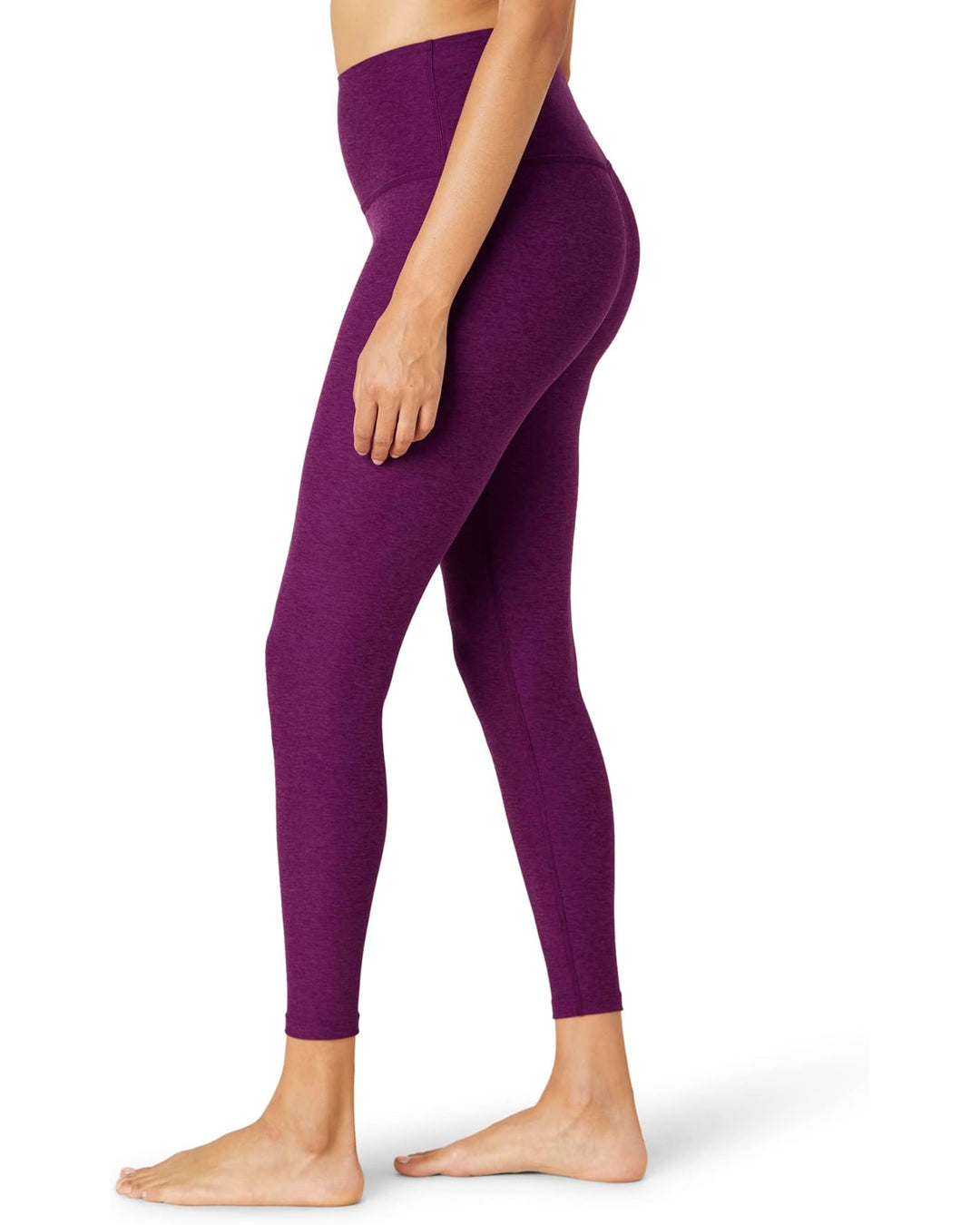 Spacedye Caught in the Midi High Waisted Legging - Aubergine Beet