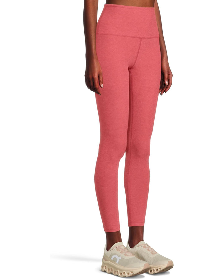 Spacedye Caught in the Midi High Waisted Legging - Faded Rose Heather