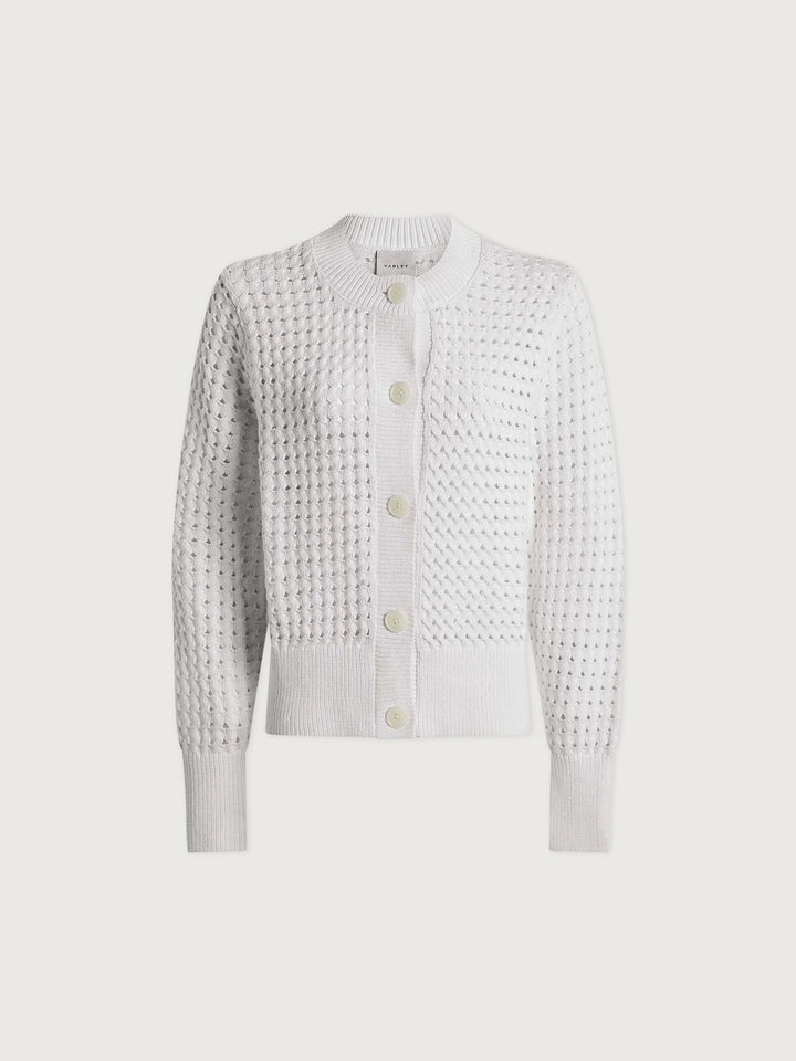 Bettina Textured Knit Jacket - Snow White