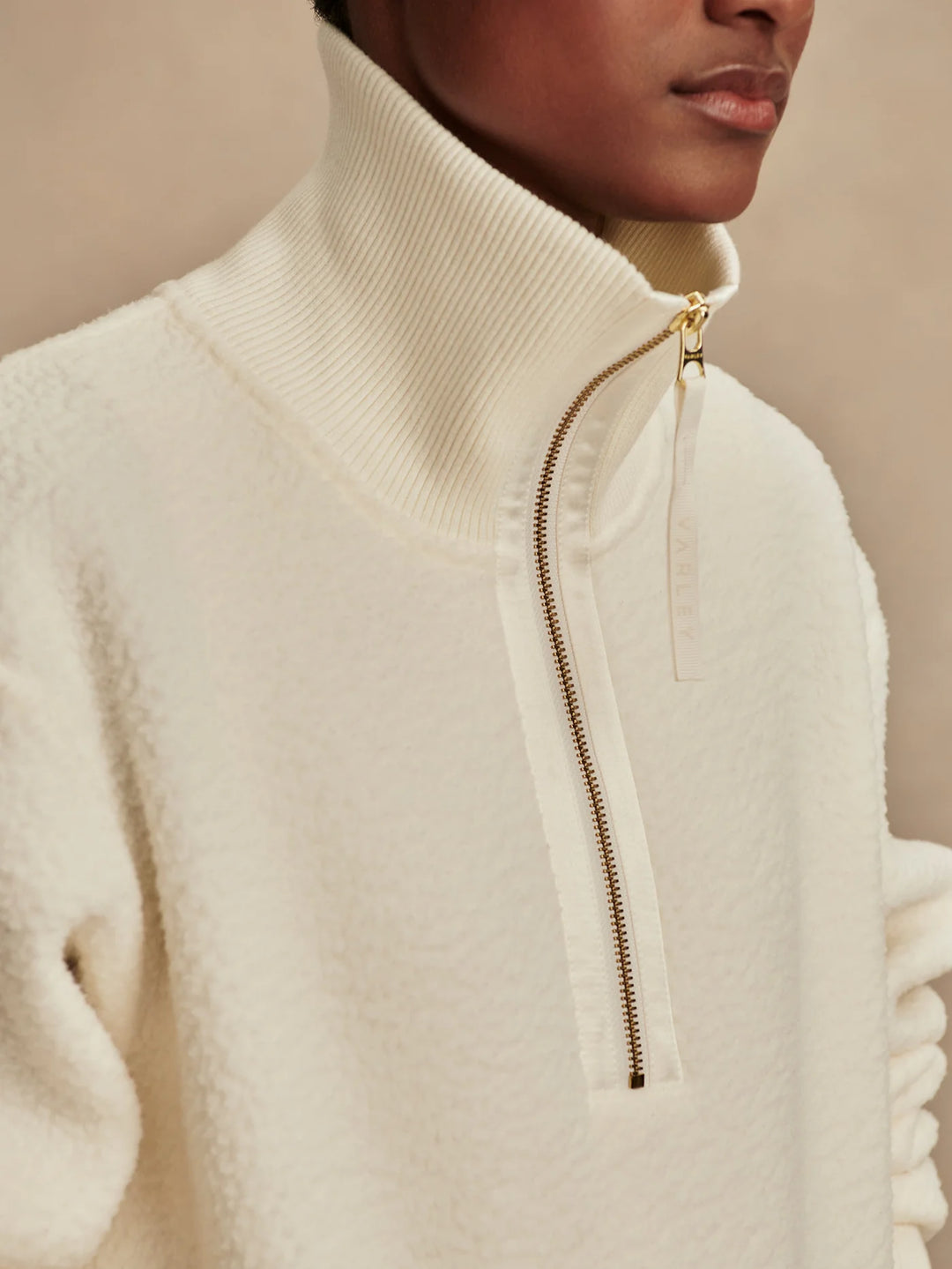 Roselle Half-Zip Fleece - Egret