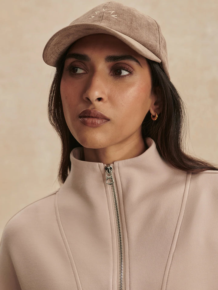 Arlene Zip Through Sweat - Mushroom