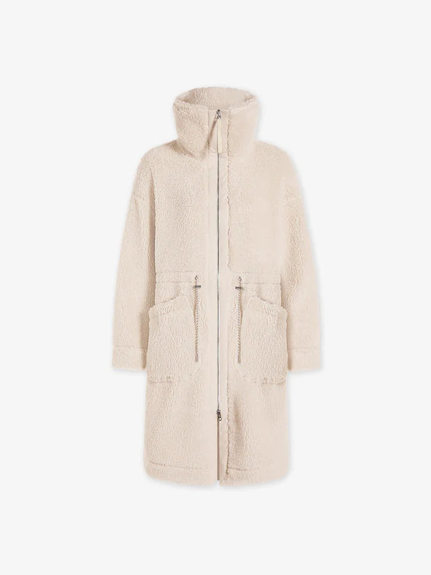 Logan Sherpa Coat - Sandshell