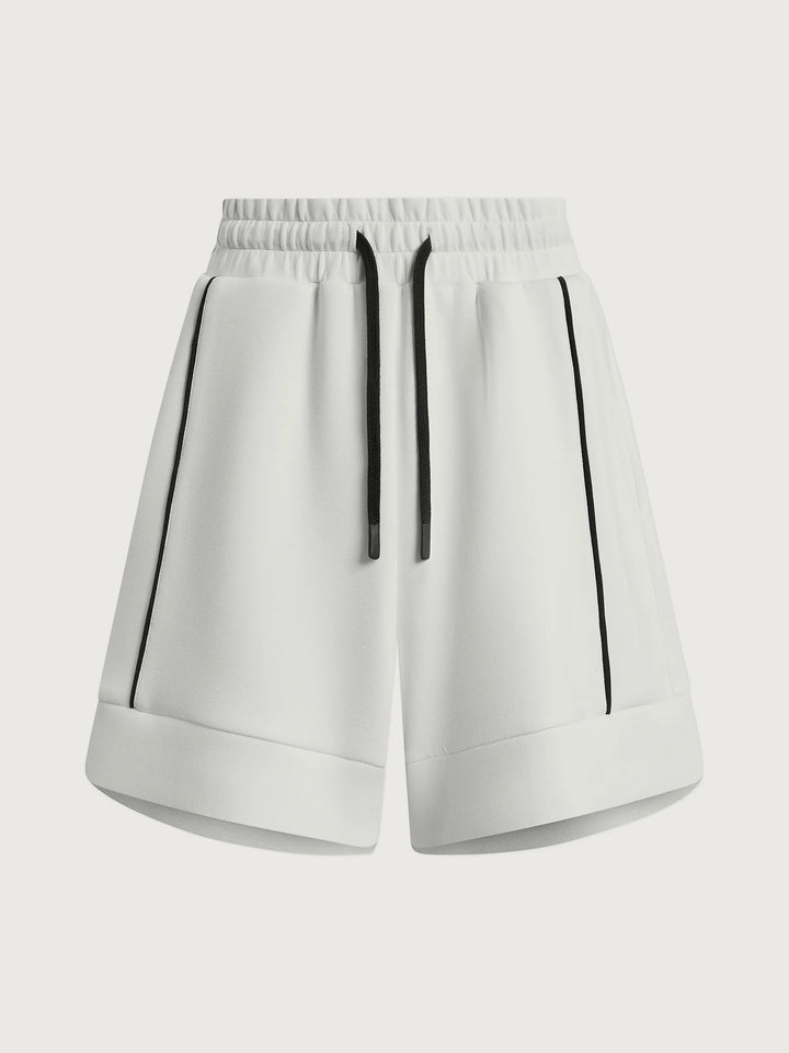 Barnes High Rise Short 4.5" - White/Navy