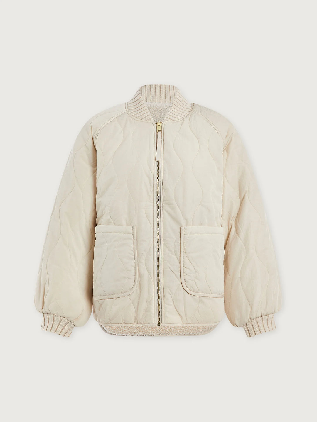 Serina Reversible Quilt Jacket - Sandshell