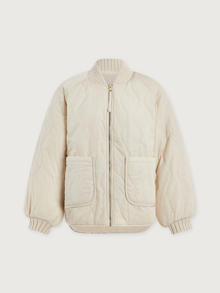 Serina Reversible Quilt Jacket - Sandshell