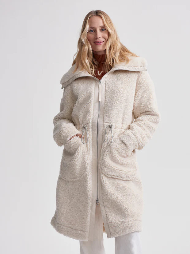 Logan Sherpa Coat - Sandshell