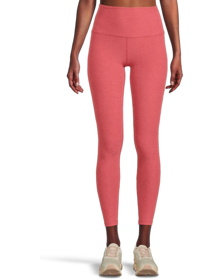 Spacedye Caught in the Midi High Waisted Legging - Faded Rose Heather