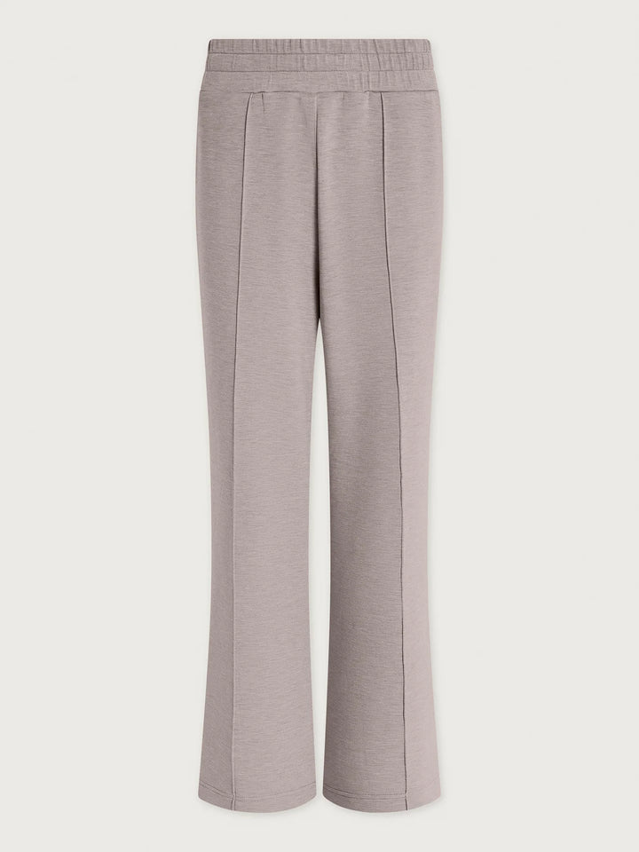 The Wide Leg Pant 28" - Taupe Marl