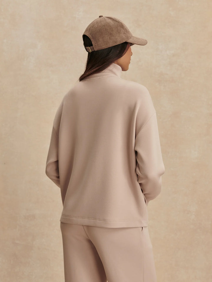 Arlene Zip Through Sweat - Mushroom