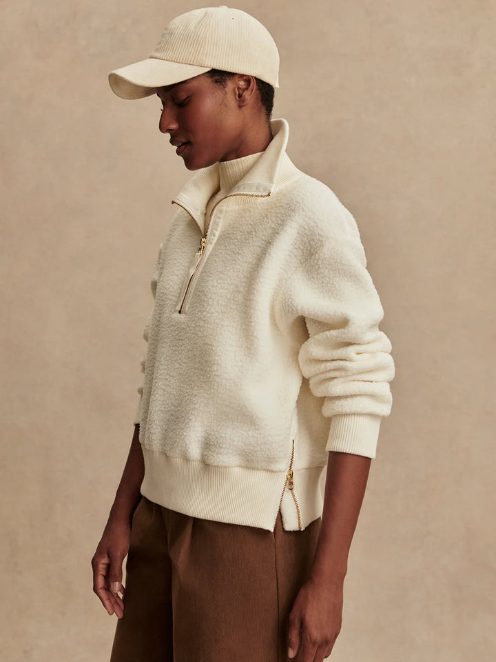 Roselle Half-Zip Fleece - Egret