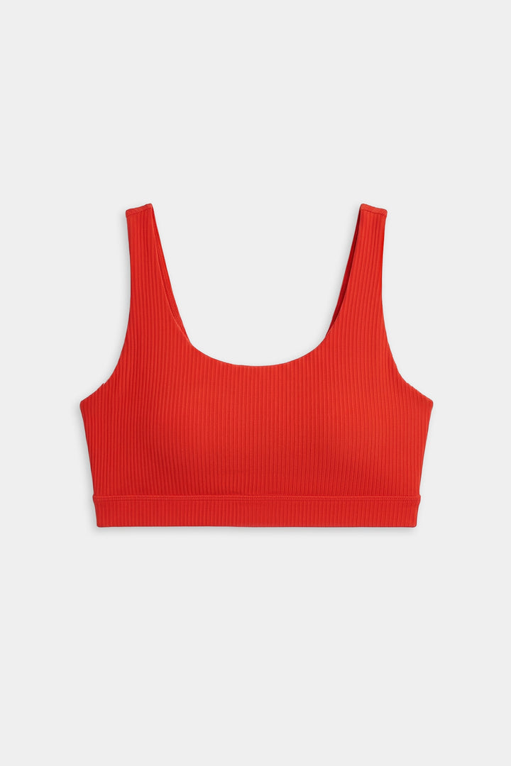 Airweight Rib Bra - Lotus Red