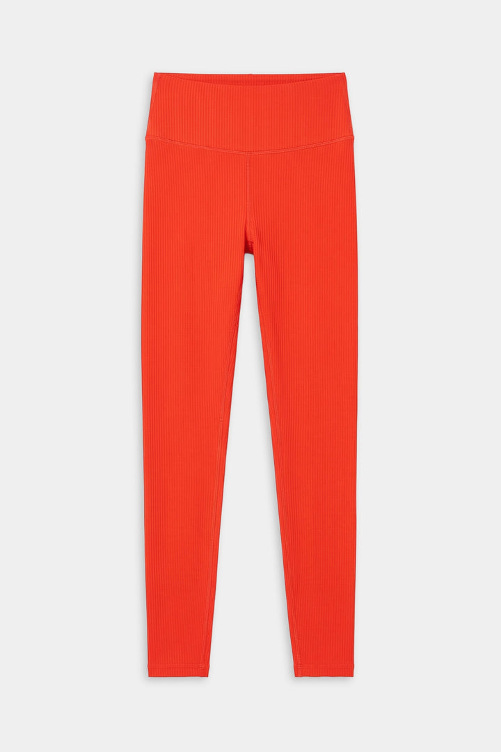 Airweight Rib High Waist 7/8 - Lotus Red