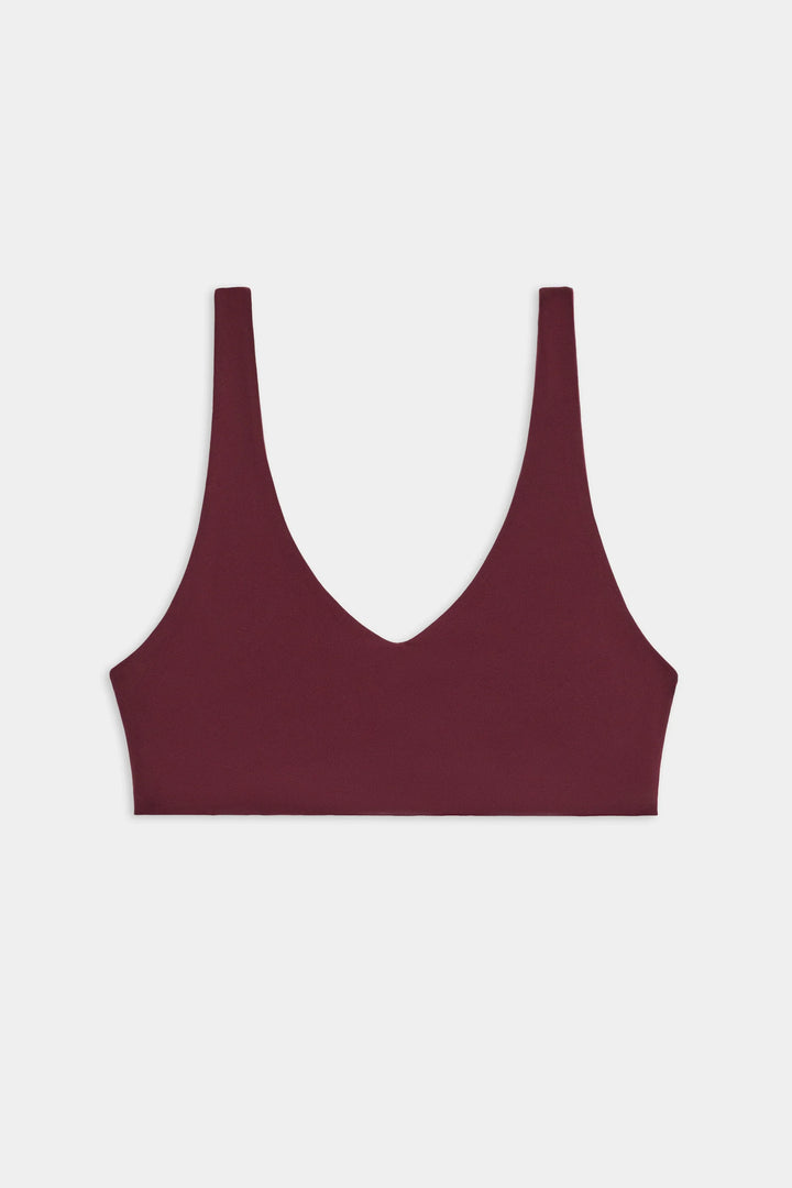 Airweight Scoop Back Bra - Dark Cherry