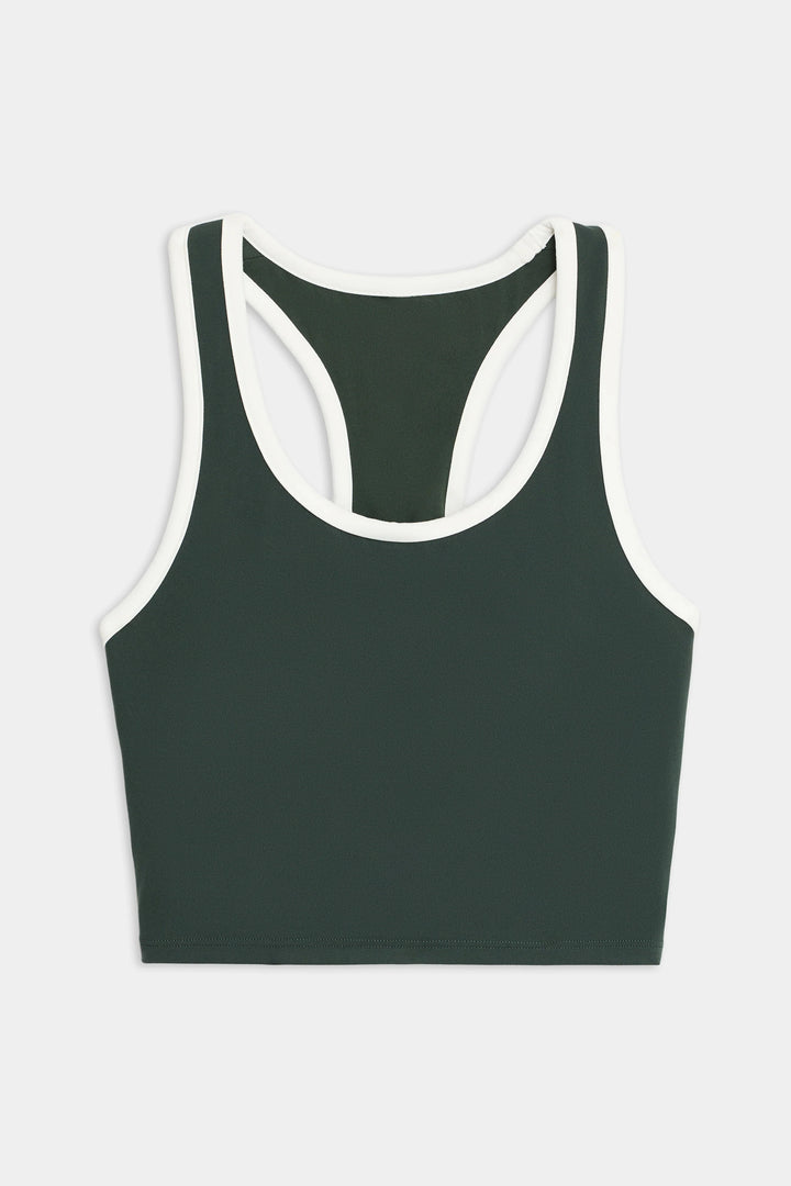 Amber Airweight Bralette - Military/White