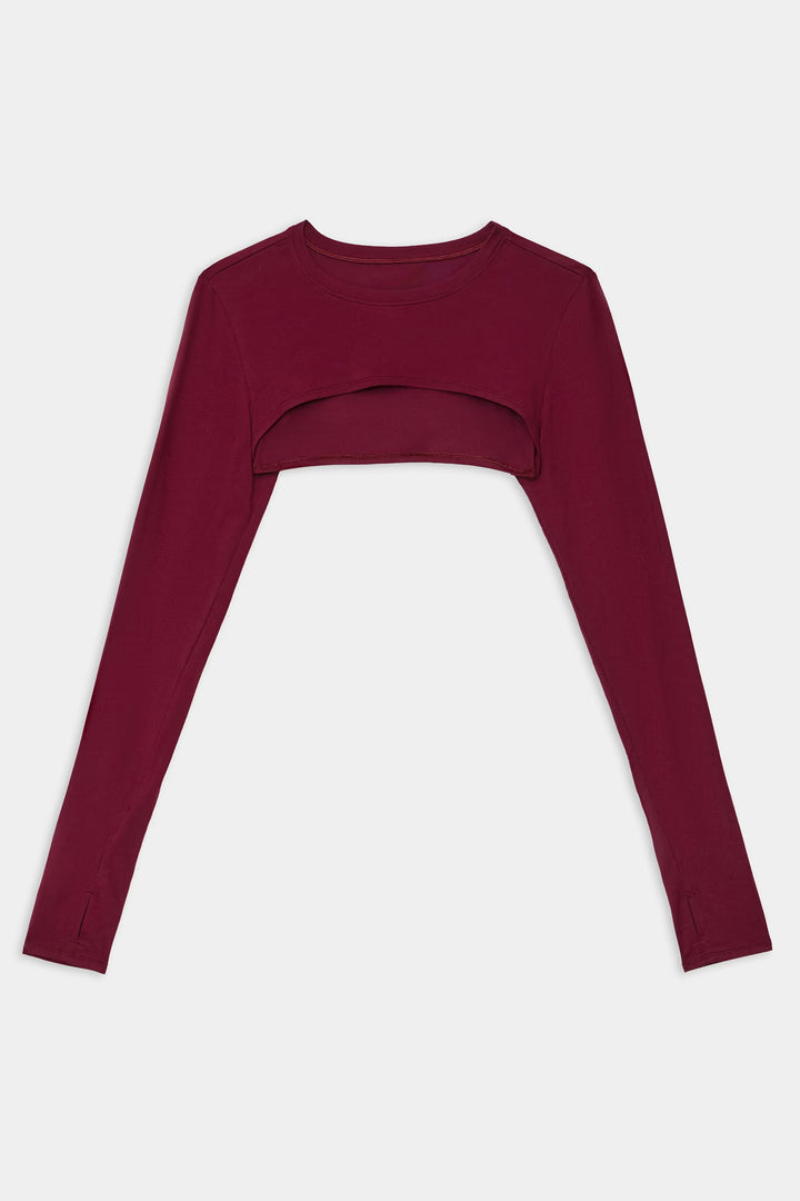 Amelia Airweight Lite Shrug - Dark Cherry