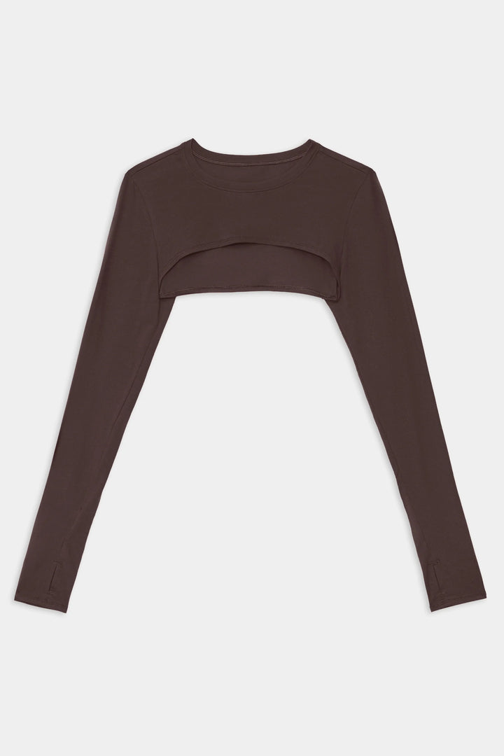 Amelia Airweight Lite Shrug - Dark Chocolate