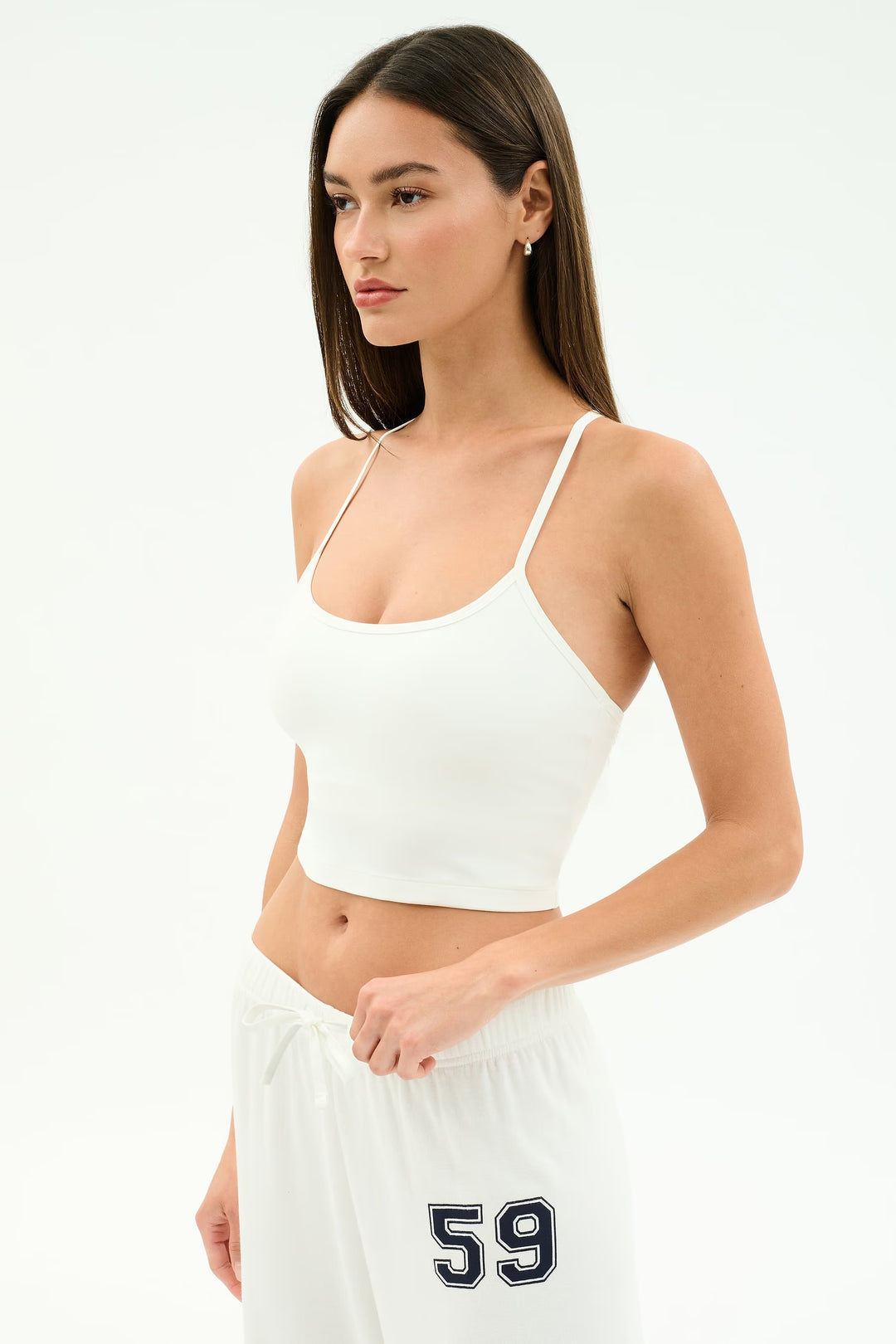 Airweight Crop Tank - White