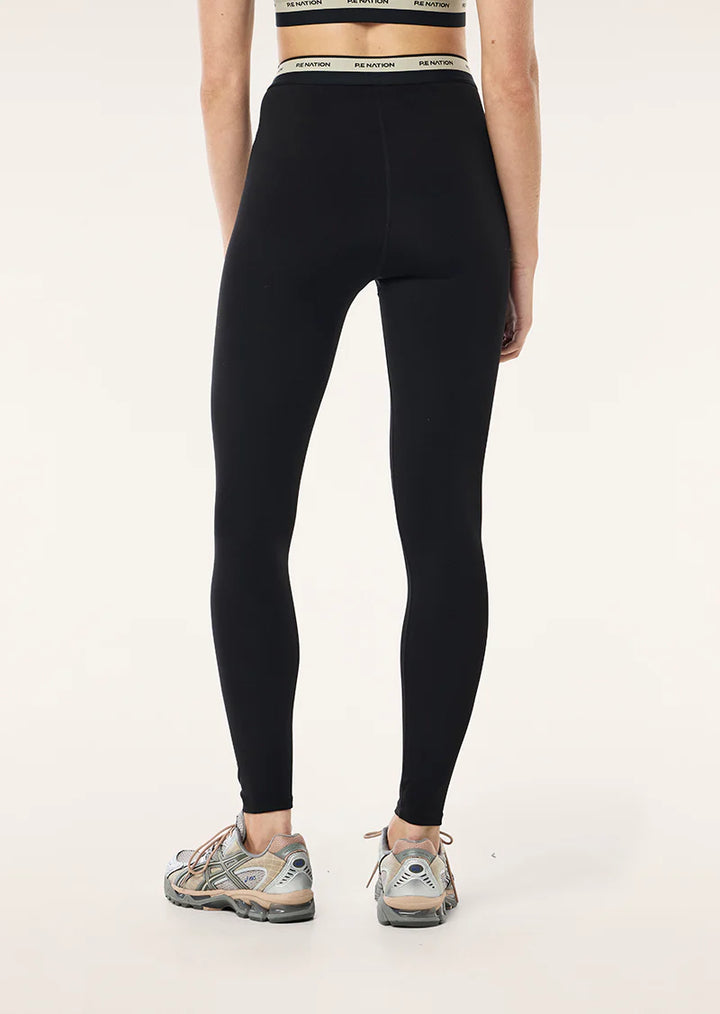 Avant Full Length Legging - Black/Biscuit