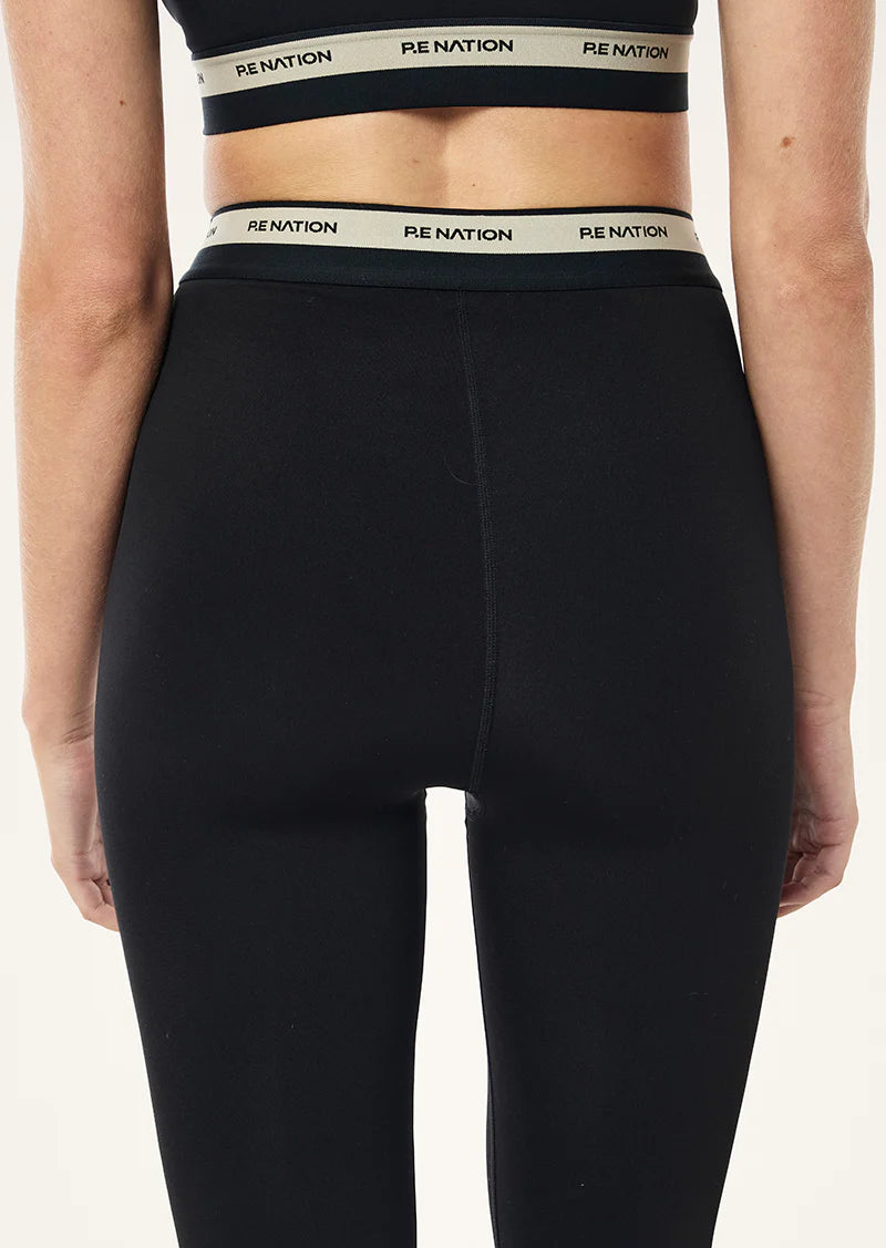 Avant Full Length Legging - Black/Biscuit