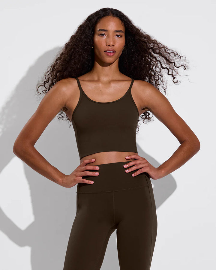 Barre Tank - Cold Brew (Brown)