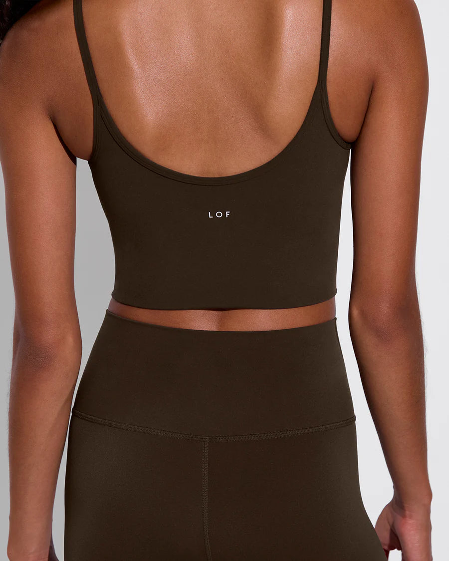 Barre Tank - Cold Brew (Brown)