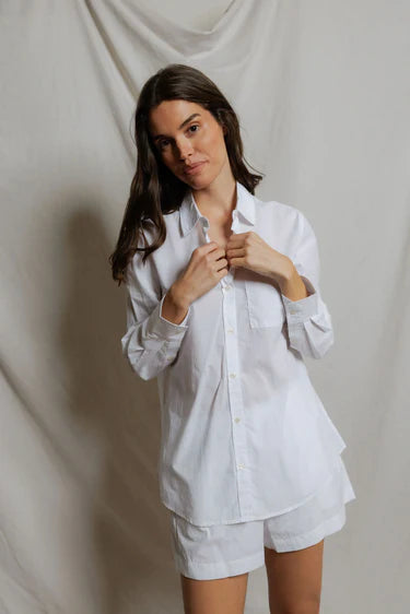 Avalon Button Down - White