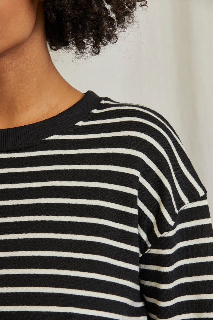 Tyler - Black/Natural Stripe