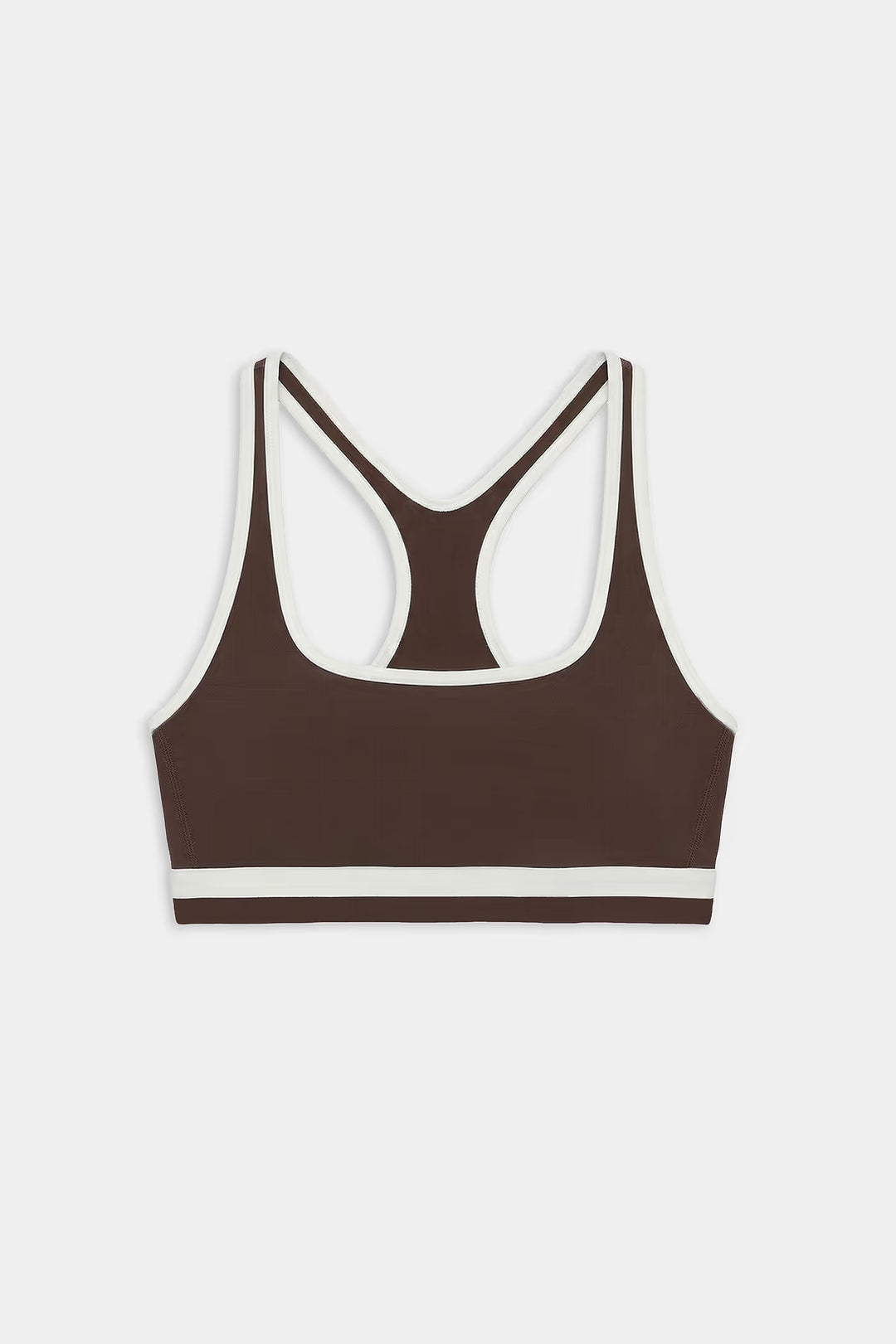 Bianca Rigor Bra - Dark Chocolate/White