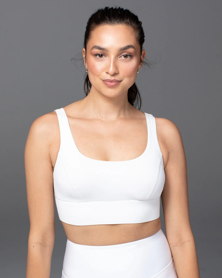 Basal Longline Bra - White