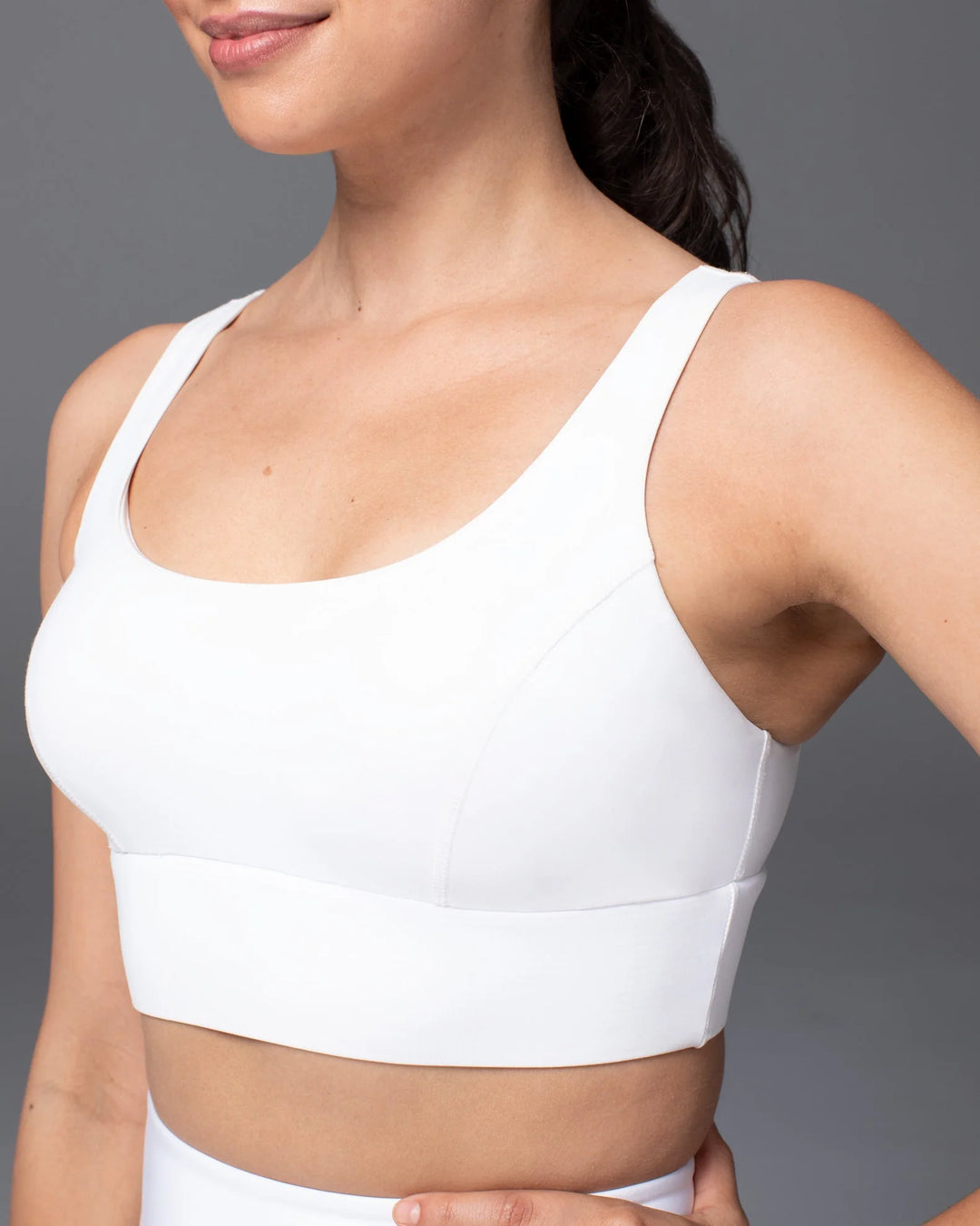 Basal Longline Bra - White