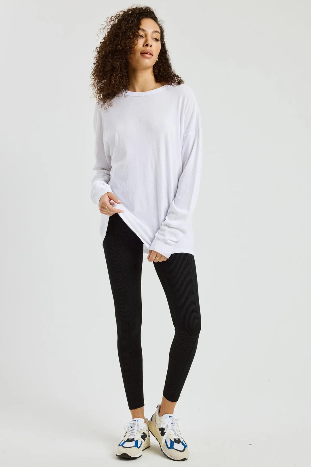 Boyfriend Long Sleeve - White