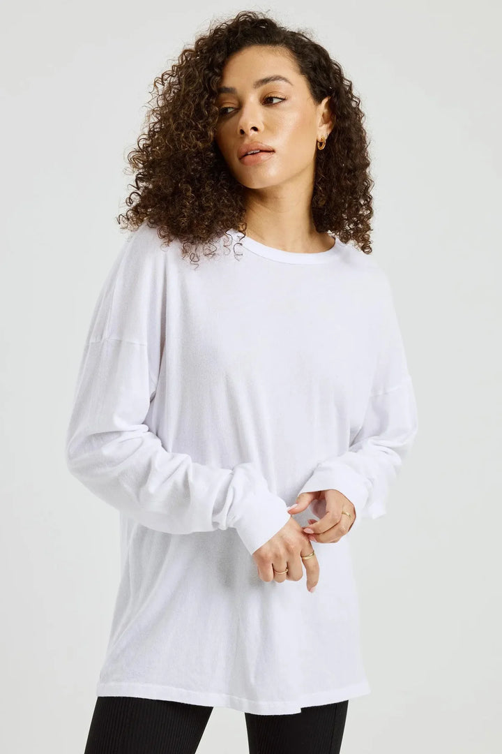 Boyfriend Long Sleeve - White