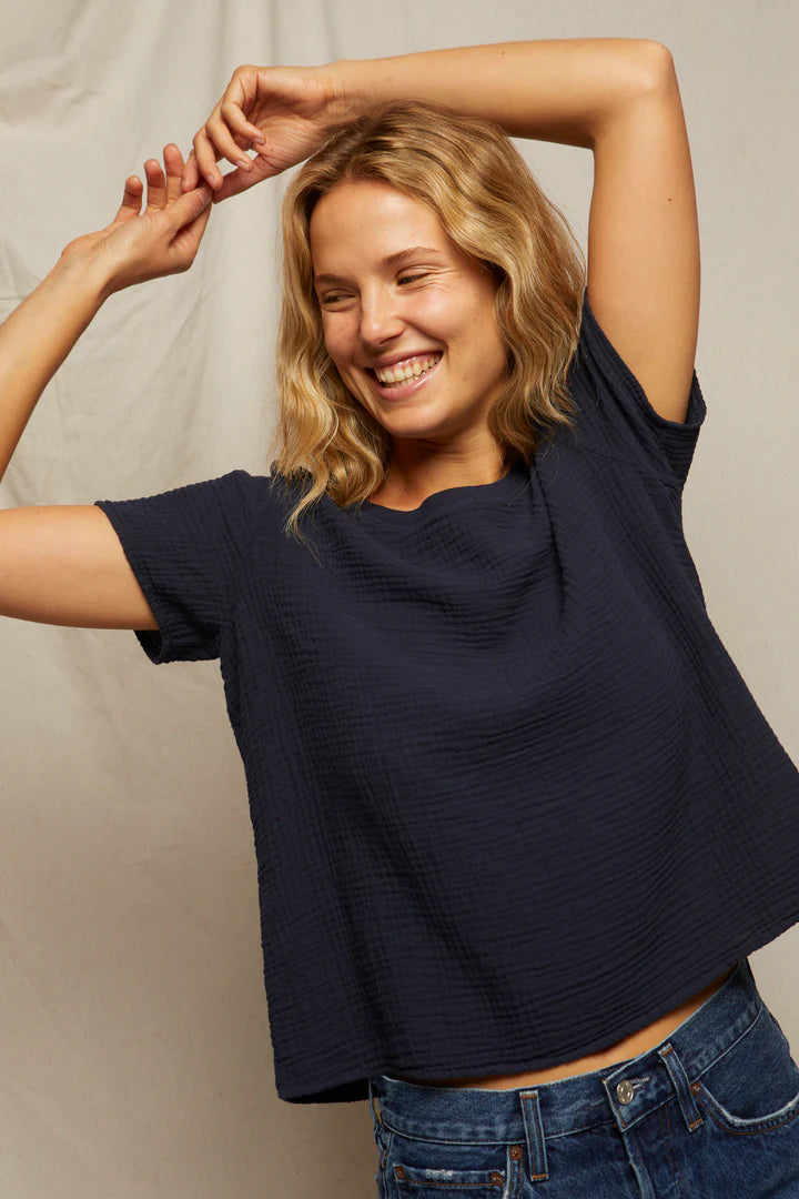 Charlotte Tee - Navy