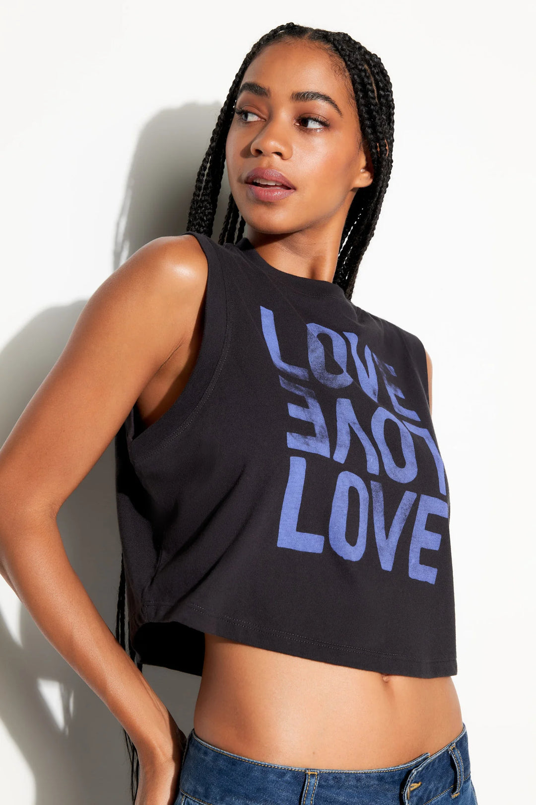 Love Crawford Crop Tank - Black