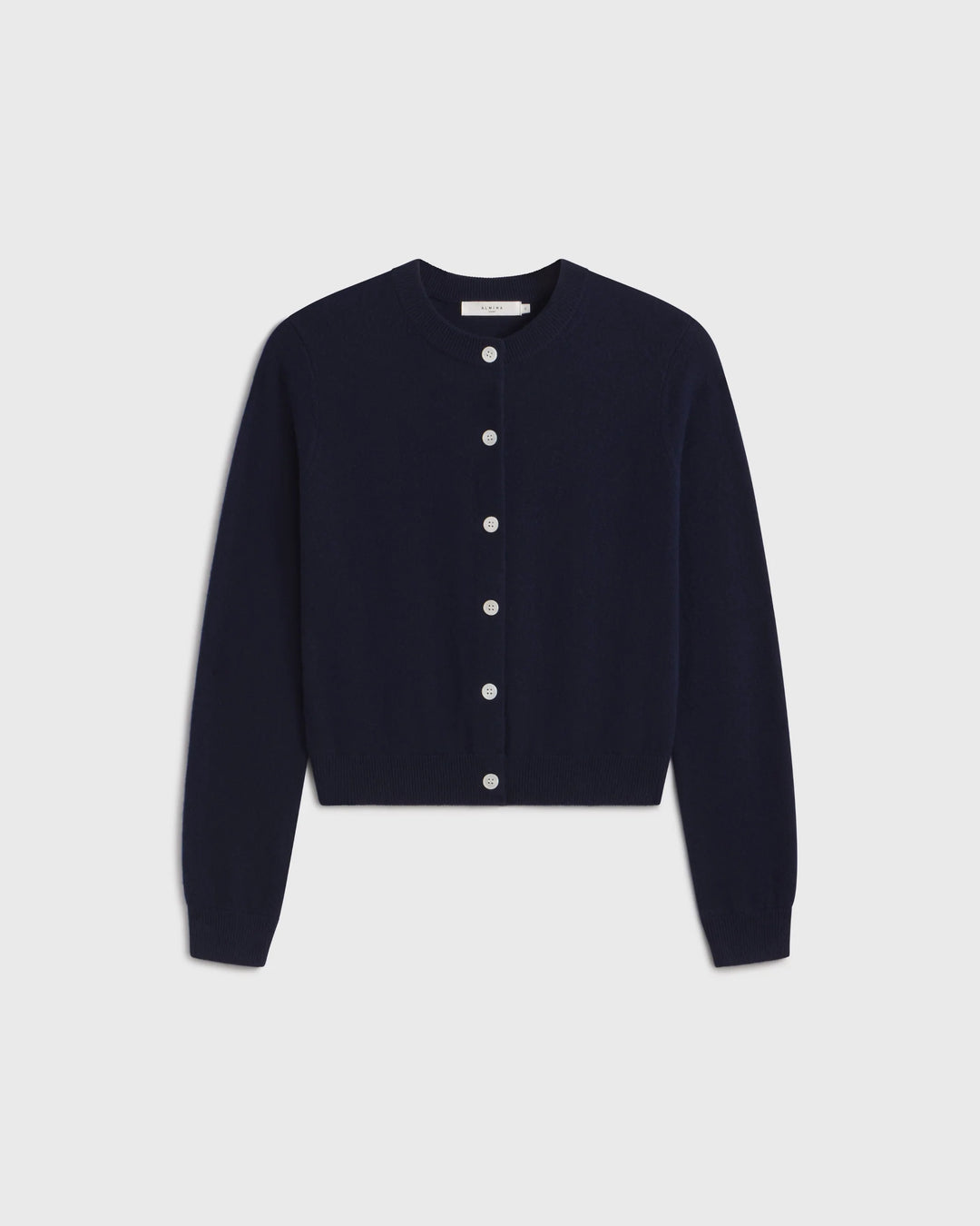 Classic Crew Wool Cardigan - Navy